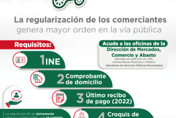 REGULARIZACIÓN DE COMERCIANTES AMBULANTES