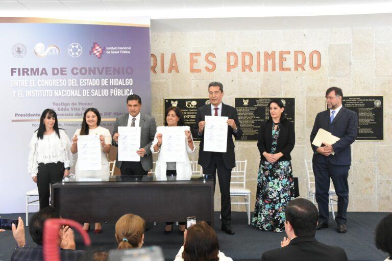 Firman convenio con el Instituto Nacional de Salud Pública Firman convenio con el Instituto Nacional de Salud Pública