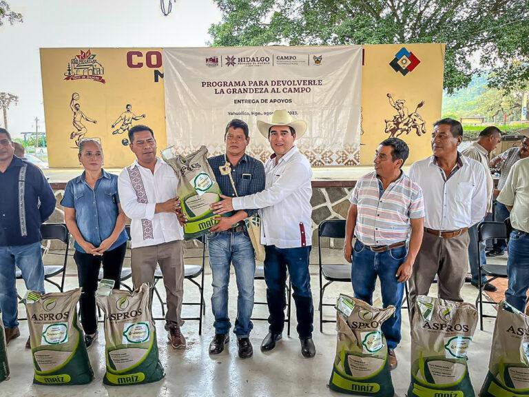 Entregan apoyos a productores afectados de Yahualica y Huautla Entregan apoyos a productores afectados de Yahualica y Huautla