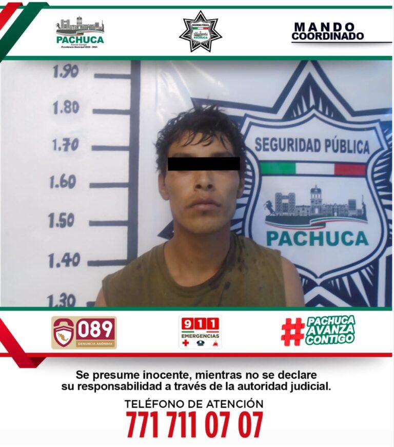 Policía de Pachuca detiene a 2 personas por presunto robo de cable