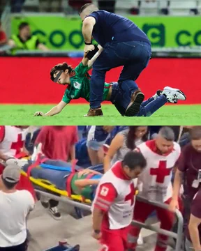 Guardia de Seguridad golpea a niño que “invadió” cancha del BBVA Guardia de Seguridad golpea a niño que “invadió” cancha del BBVA