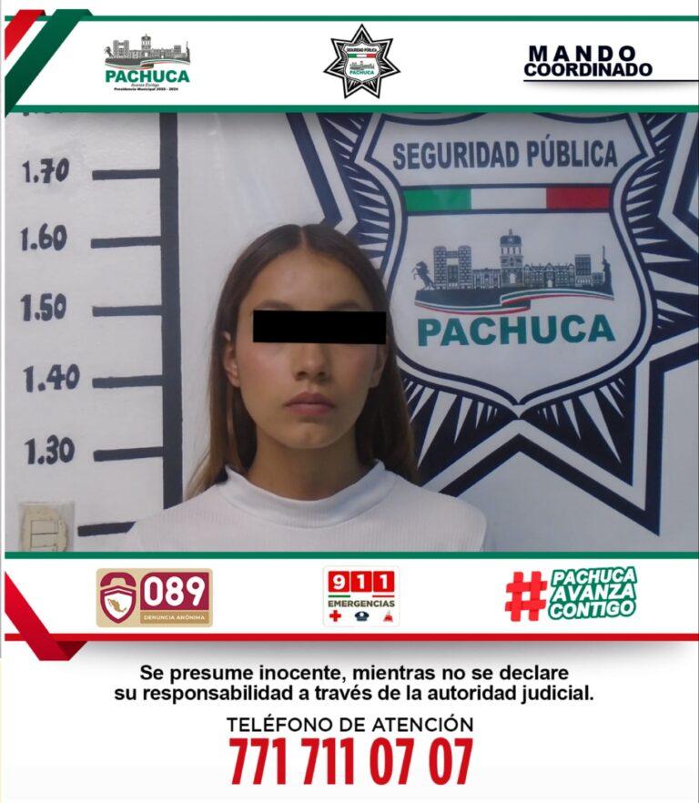 Detiene Policía de Pachuca a 2 personas por presunto robo Detiene Policía de Pachuca a 2 personas por presunto robo
