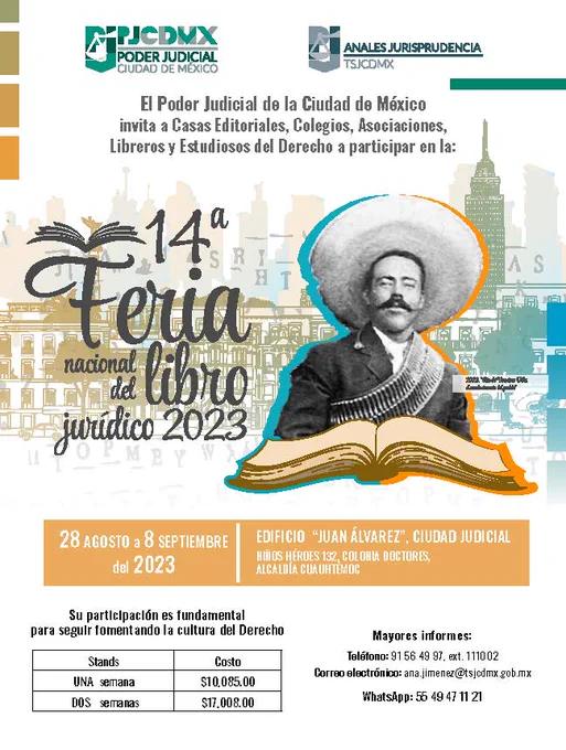 Se acerca la edición 14 de la Feria Nacional del Libro Jurídico Se acerca la edición 14 de la Feria Nacional del Libro Jurídico