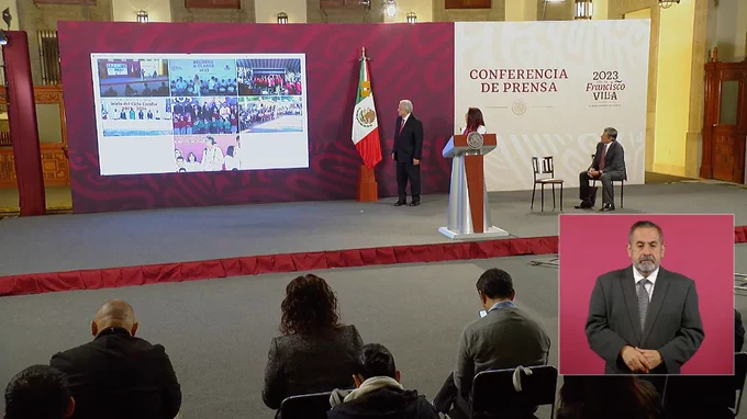 AMLO inaugura ciclo escolar 2023-2024 AMLO inaugura ciclo escolar 2023-2024