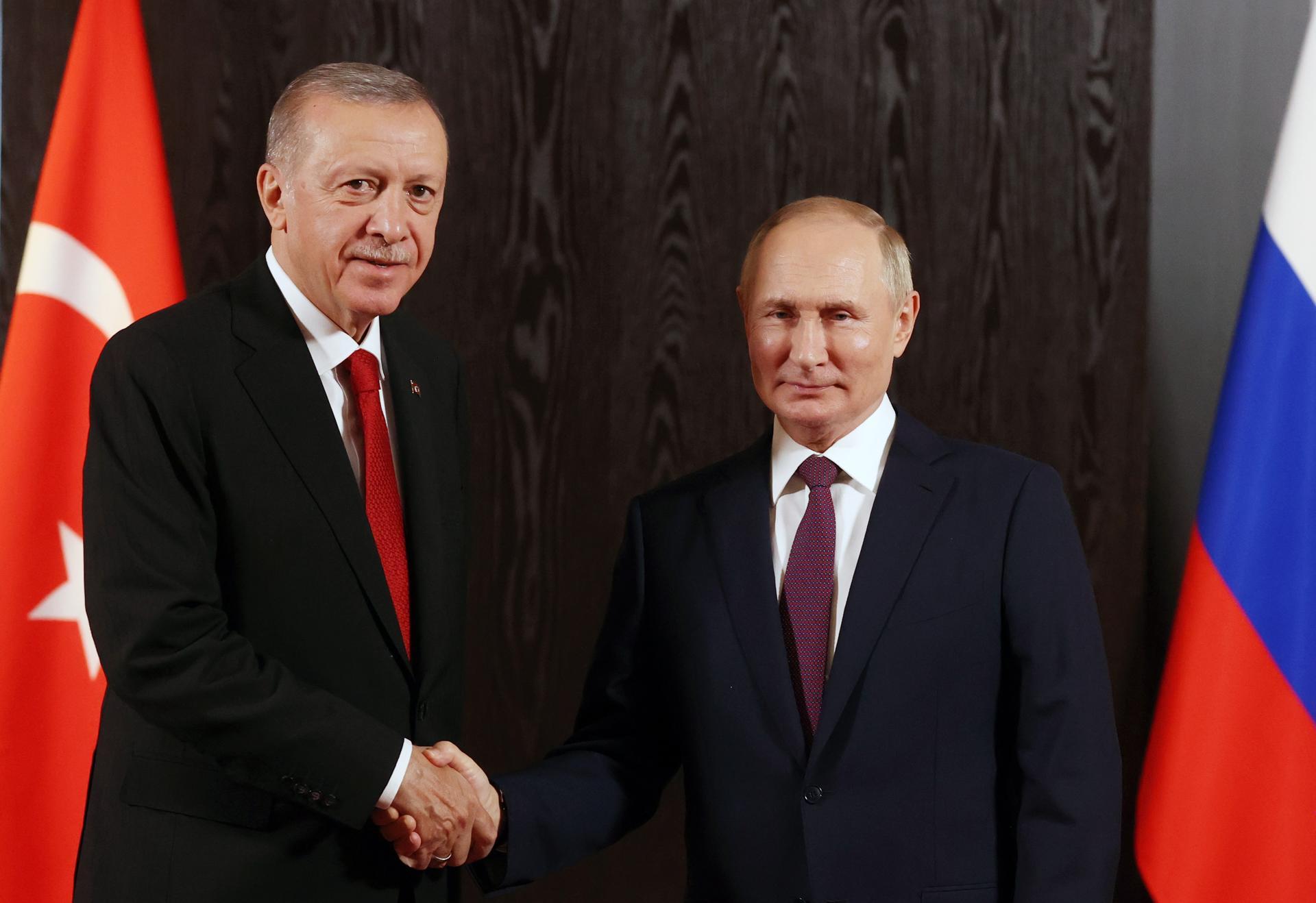 Putin y Erdogan se reunirán el 4 de septiembre en Sochi, según el Kremlin