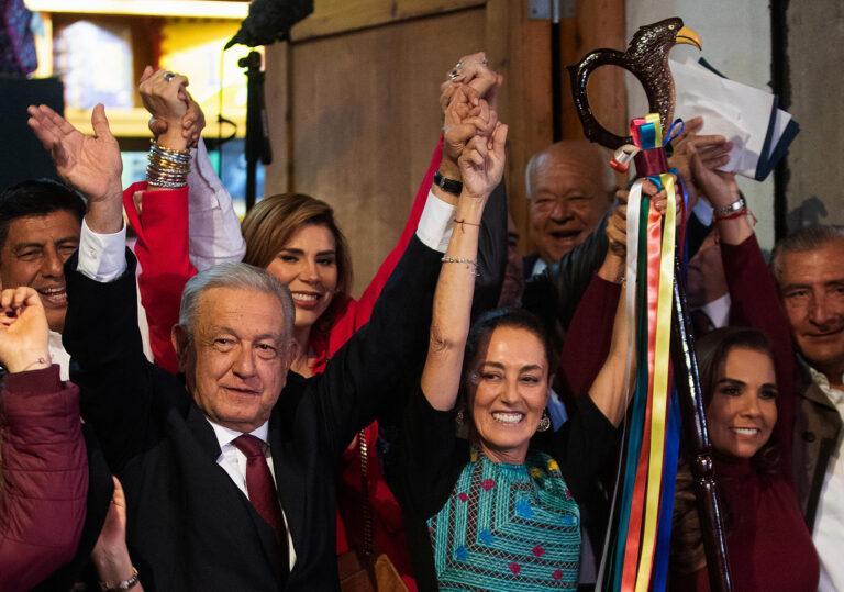 Claudia Sheinbaum lidera en una encuesta rumbo a las elecciones presidenciales de México Claudia Sheinbaum lidera en una encuesta rumbo a las elecciones presidenciales de México
