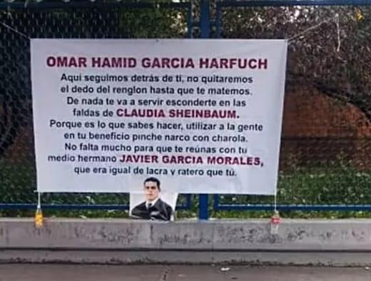 Criminales continúan amenazando con matar, a Omar García Harfuch Criminales continúan amenazando con matar, a Omar García Harfuch