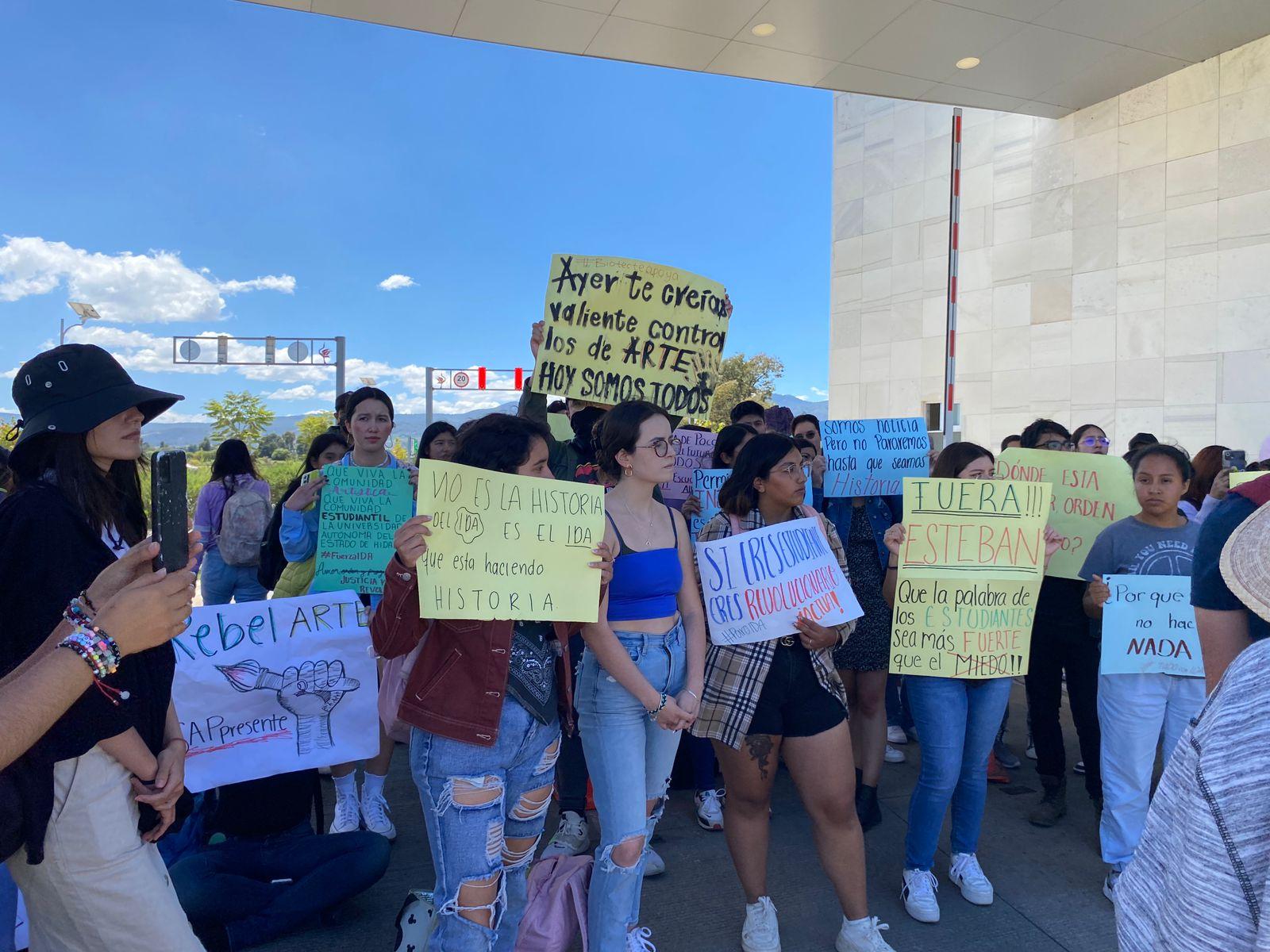 Se unen alumnos del ICAp a protestas en apoyo a alumnos del IDA