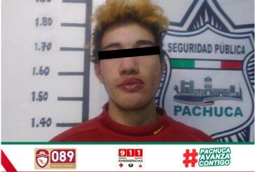 Policía de Pachuca detiene a hombre por presunto robo