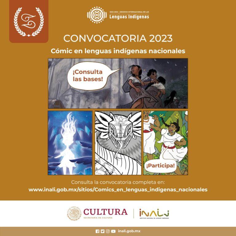 LA CONVOCATORIA 223 CÓMIC EN LENGUAS INDÍGENASNACIONALES SIGUE RECIBIENDO PROPUESTAS