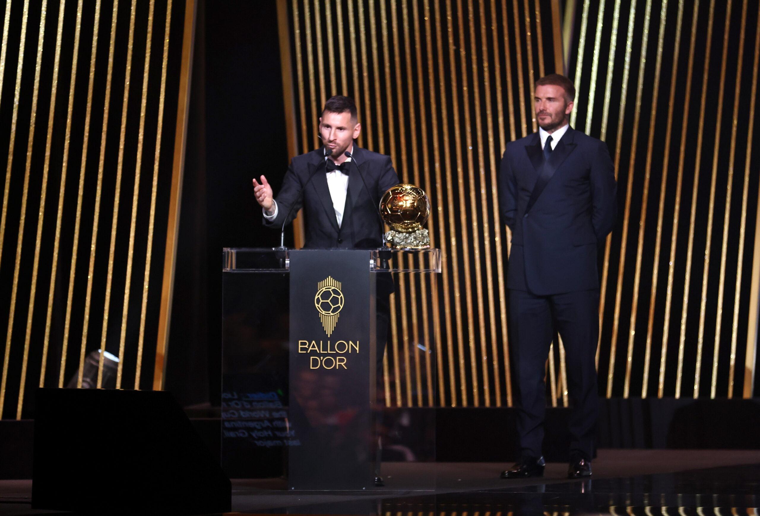 Inter Miami celebra a Messi, primer jugador en activo de la MLS en ganar el Balón de Oro