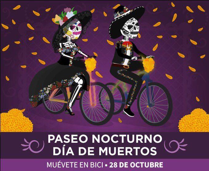 Habrá “Muévete en Bici” nocturno con motivo del Día de Muertos