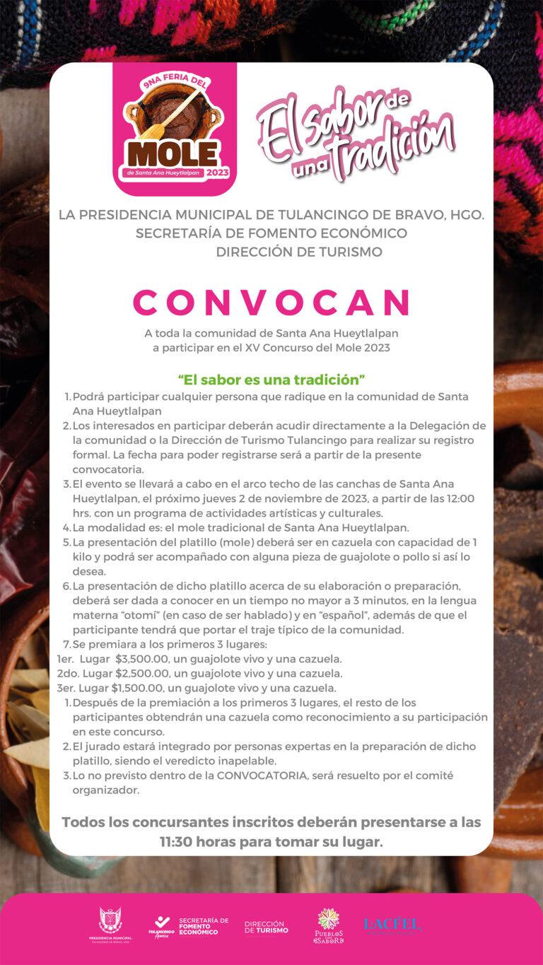 Novena feria del Mole “El sabor de una tradición” Novena feria del Mole “El sabor de una tradición”