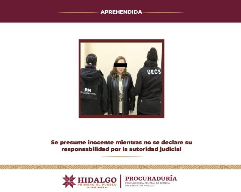 UECS Hidalgo captura a mujer por secuestro cometido en Veracruz