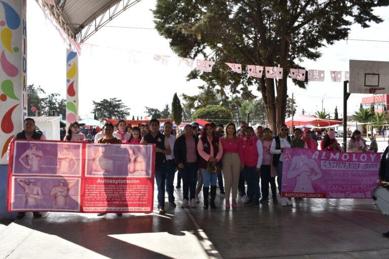 Con caminata, conmemoran el “Día Mundial de la Lucha contra el Cáncer de Mama”