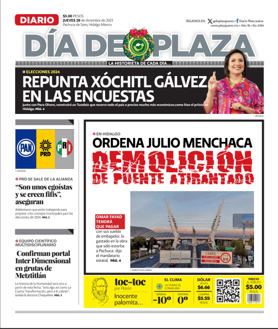 DÍA DE PLAZA | EDICIÓN DEL 28 DE DICIEMBRE DEL 2023