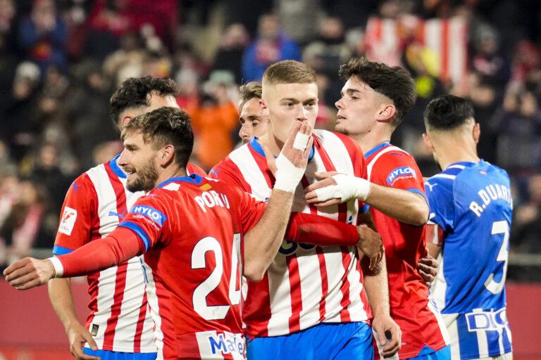 El Girona despide el 2023 con una goleada para soñar con un 2024 de Liga de Campeones