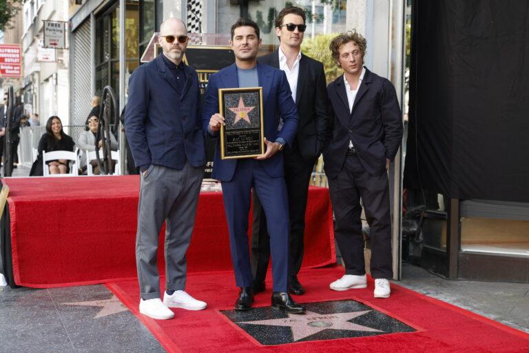 Zac Efron descubre su estrella en el Paseo de la Fama