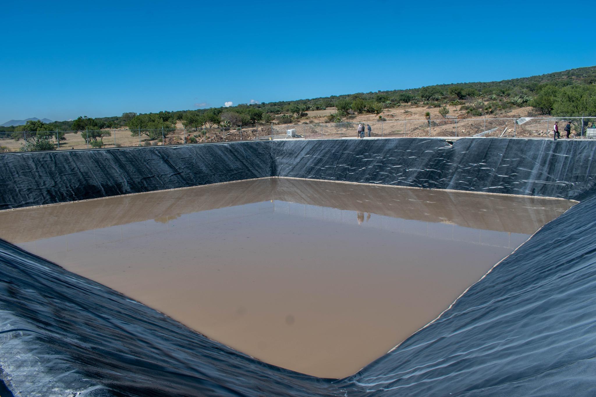 Avance del 95 %,  construcción de olla de captación de agua pluvial