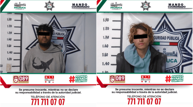 Policía de Pachuca detiene a 2 hombres por presunto robo a escuela