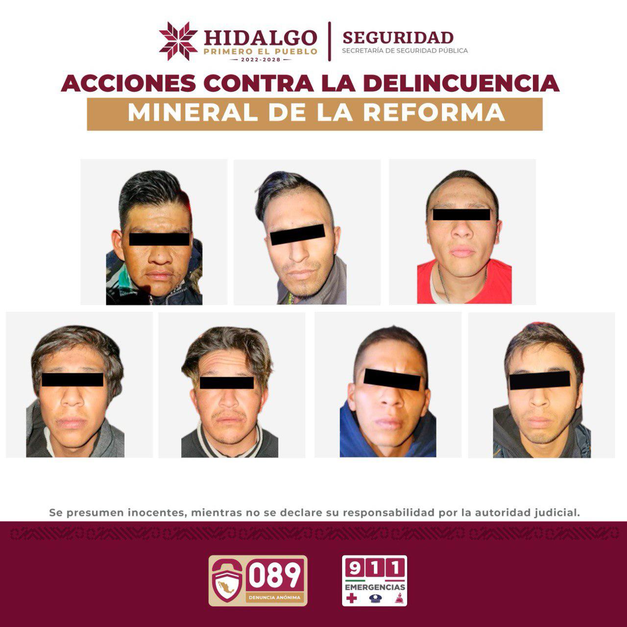 Desarticulan 2 grupos delictivos; operaban en Mineral de la Reforma y en Tlaxcoapan 