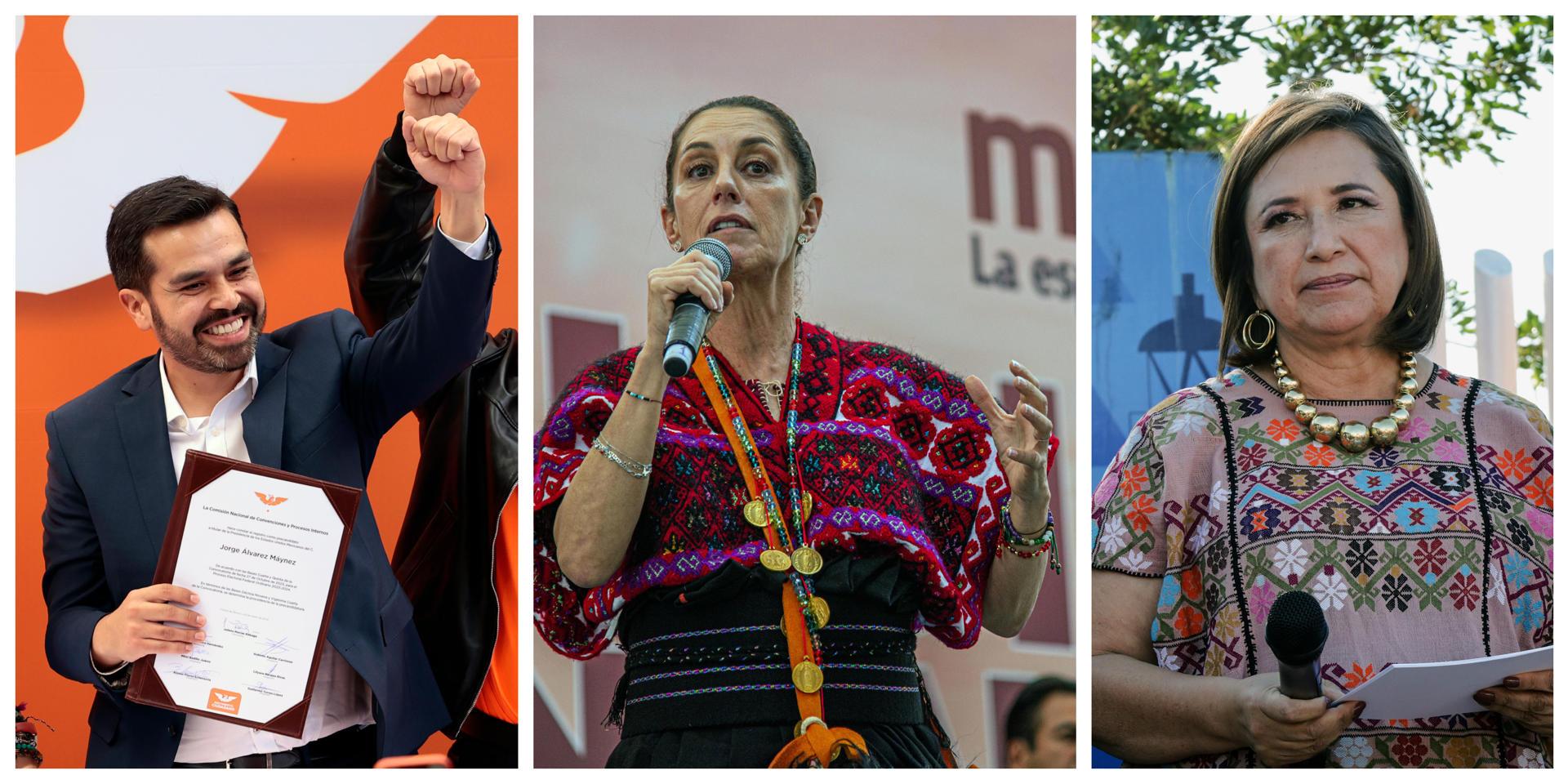 Aspirantes presidenciales cierran sus precampañas