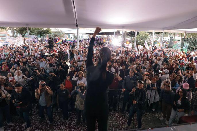 Sheinbaum reunió a más de 800mil personas en su precampaña