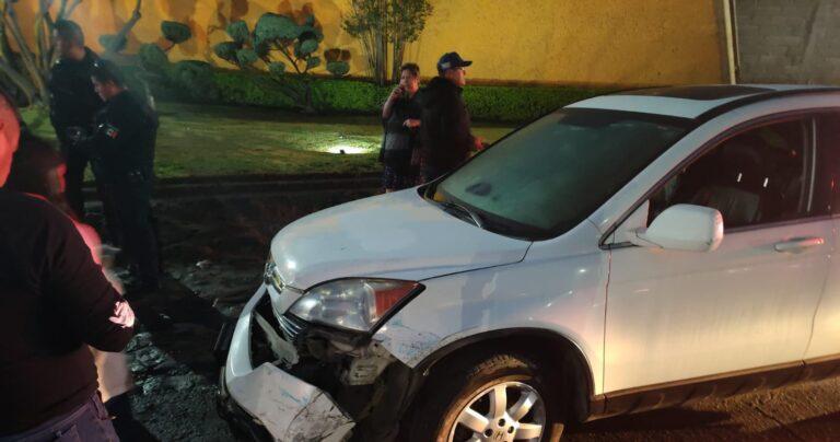 Involucrada patrulla estatal en accidente en la Bajada de San José