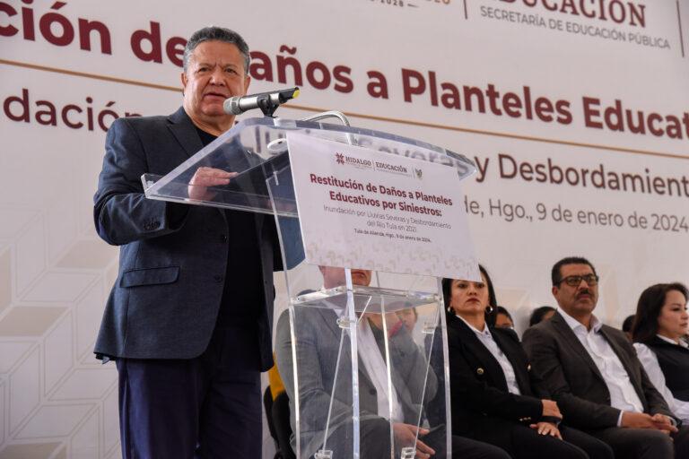 Escuelas afectadas por inundación en Tula serán rehabilitadas: Julio Menchaca Escuelas afectadas por inundación en Tula serán rehabilitadas: Julio Menchaca