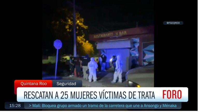 Rescataron a 25 mujeres; eran víctima de explotación sexual en bar de Chetumal Rescataron a 25 mujeres; eran víctima de explotación sexual en bar de Chetumal