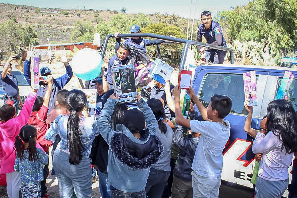 SSPH llevó la magia de los Reyes Magos a infantes de diversos municipios de Hidalgo