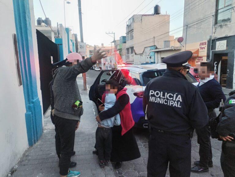 Policía de Pachuca localiza a niño extraviado Policía de Pachuca localiza a niño extraviado