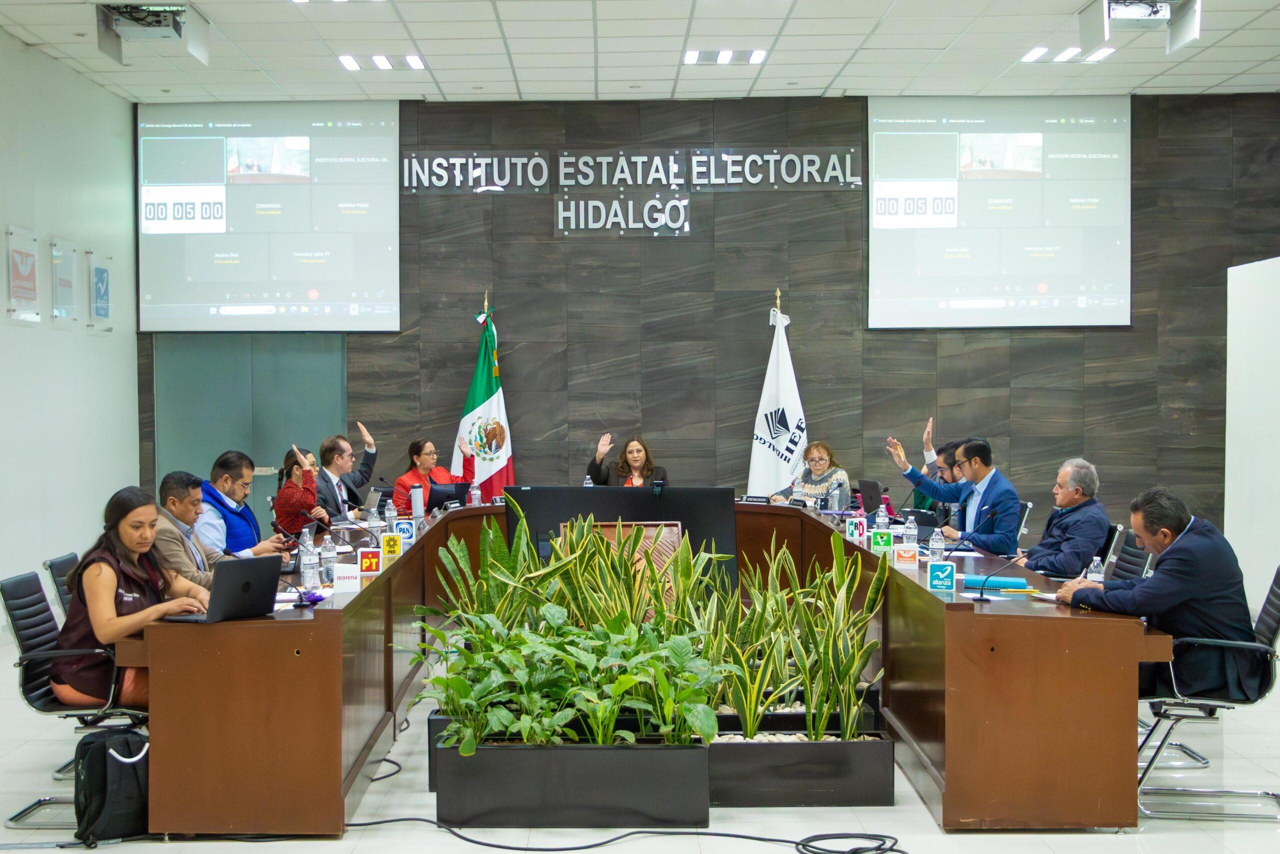 IEEH aprueba modificación a Lineamientos para larealización de los Debates Hidalgo 2024