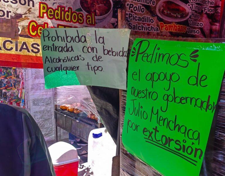 Se acabó la venta de alcohol en el tianguis de San Cayetano