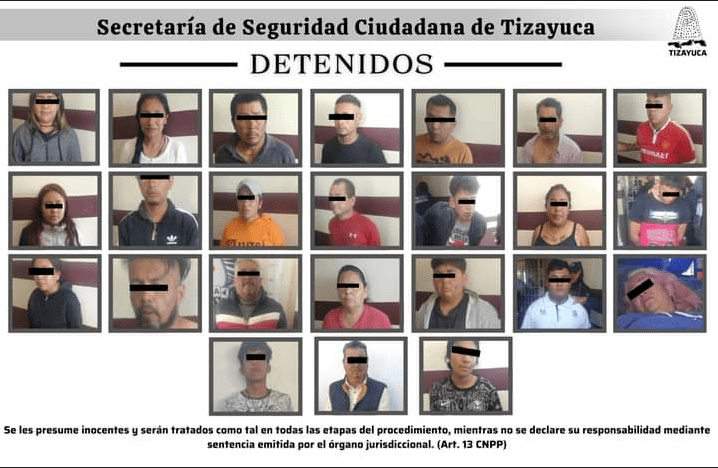 Vincularon a proceso a 24mototaxistas detenidos en Tizayuca