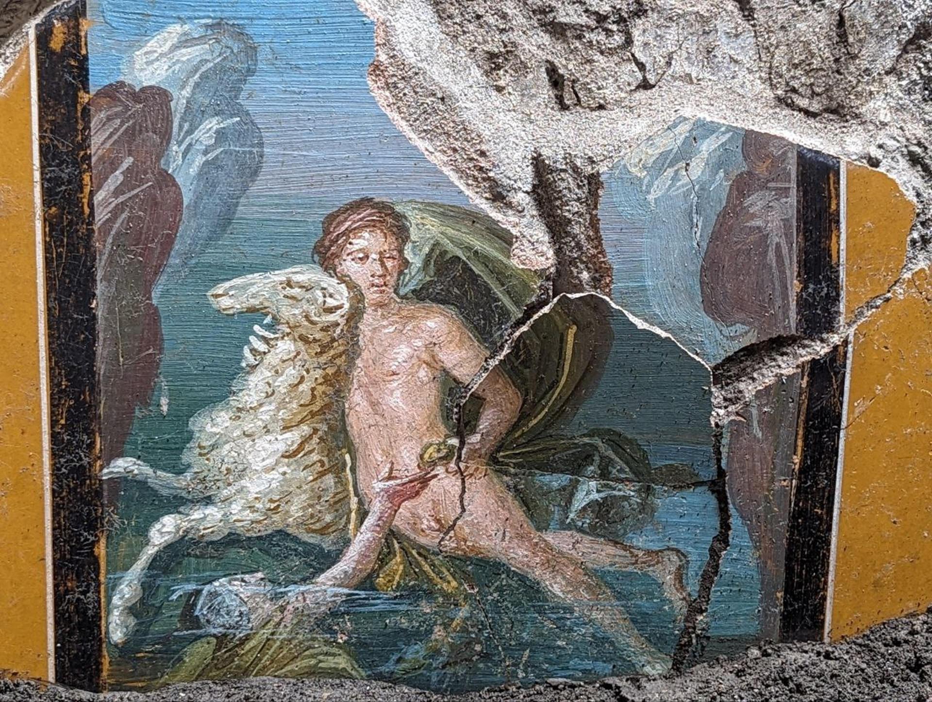 Un fresco con el mito de Helle y Phrixus reaparece en las excavaciones de Pompeya