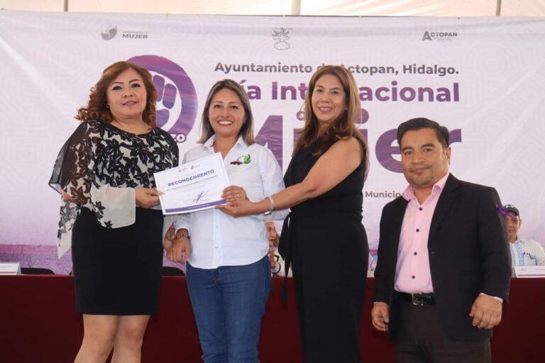 CONMEMORARAN EN ACTOPAN EL DÍA INTERNACIONAL DE LA MUJER.