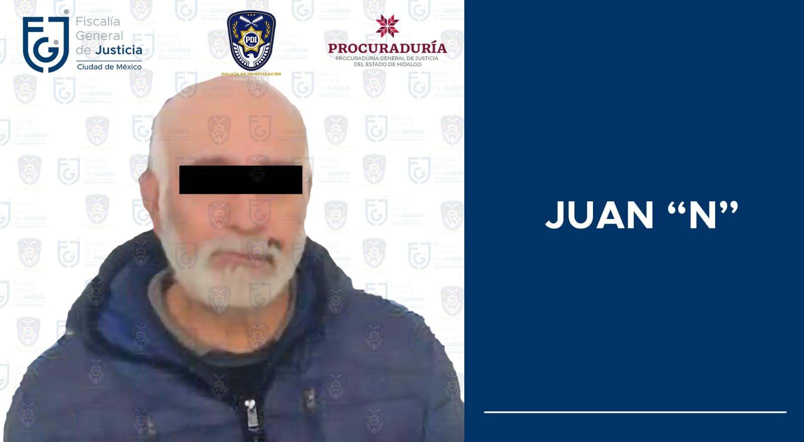 Cae presunto homicida de la CDMX, en Hidalgo; evadió la justicia por 29 años