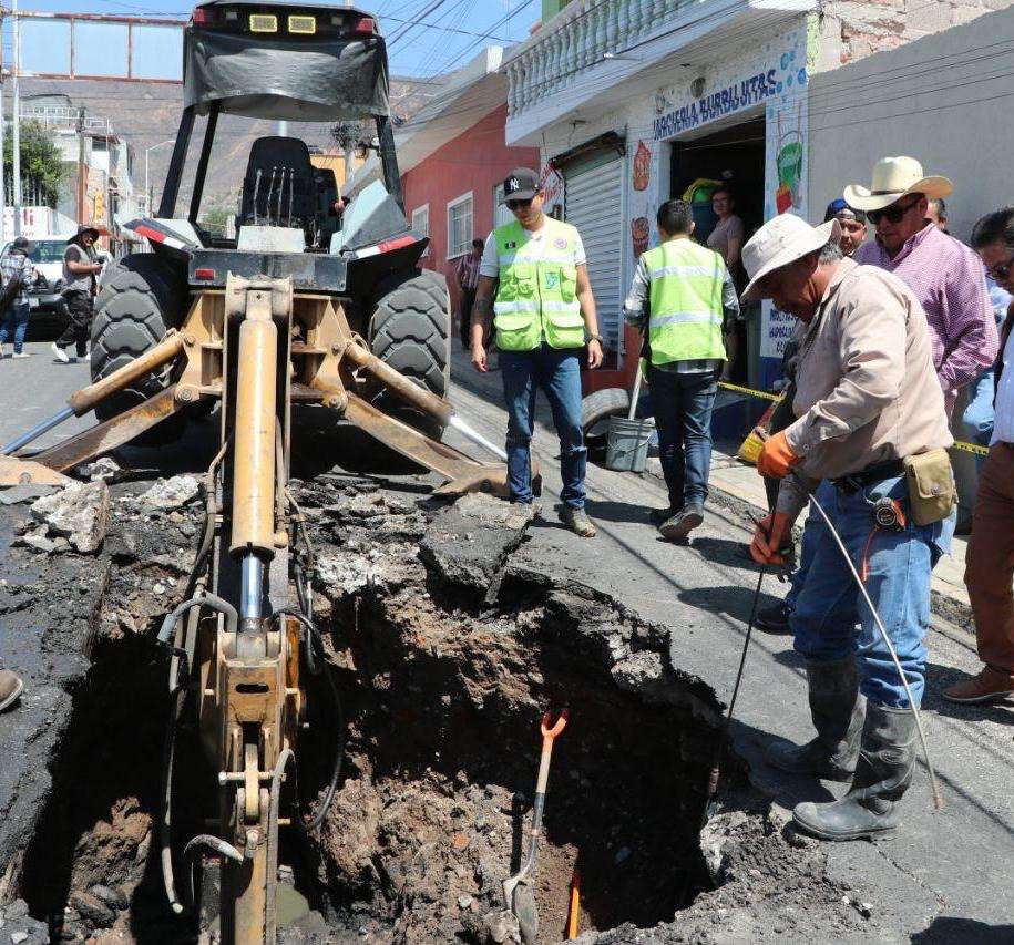 Colapso en drenaje de la colonia Morelos, ya es atendido