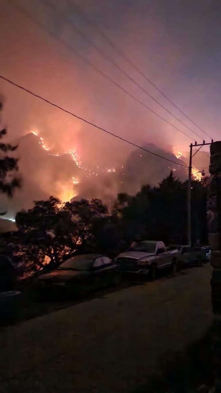 Incendios forestales en Ixmiquilpan y Nicolás Flores 