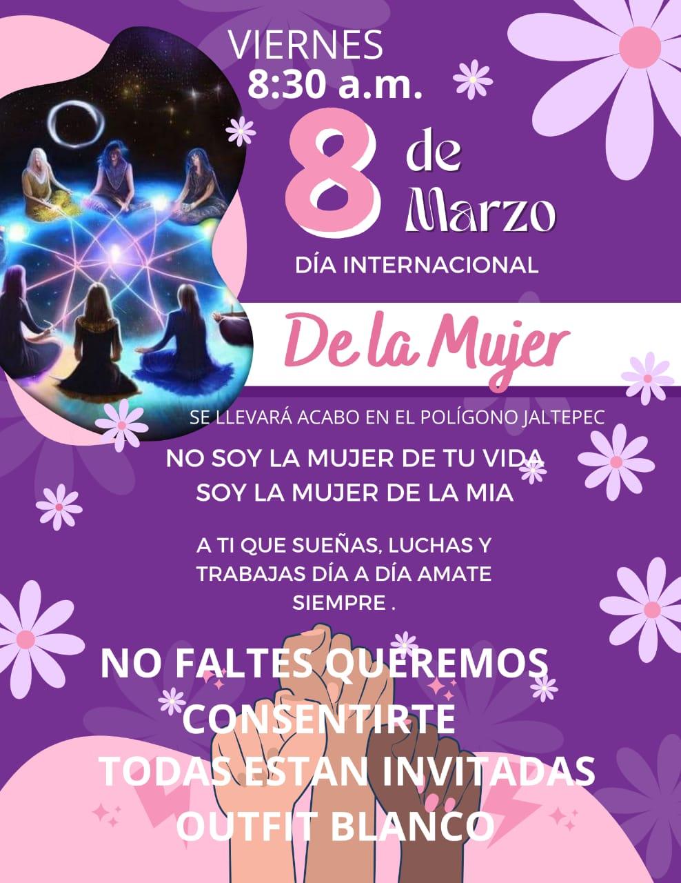 Invitan a tulancinguenses a vestir de blanco, para celebrar el Día de la Mujer