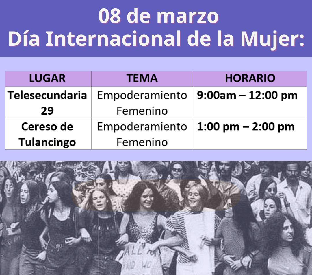 Conmemoran el Día Internacional de la Mujer con una serie de actividades