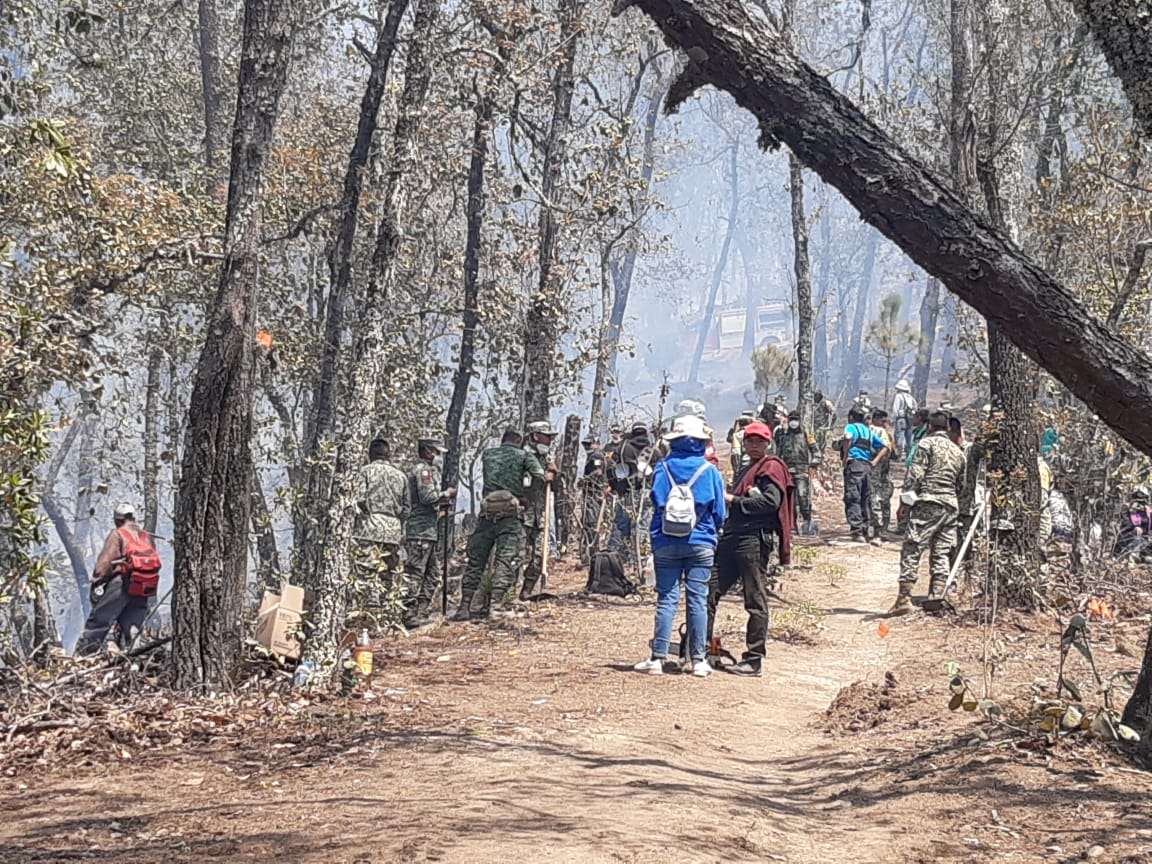 Ayuda de helicópteros permitió controlar incendio 