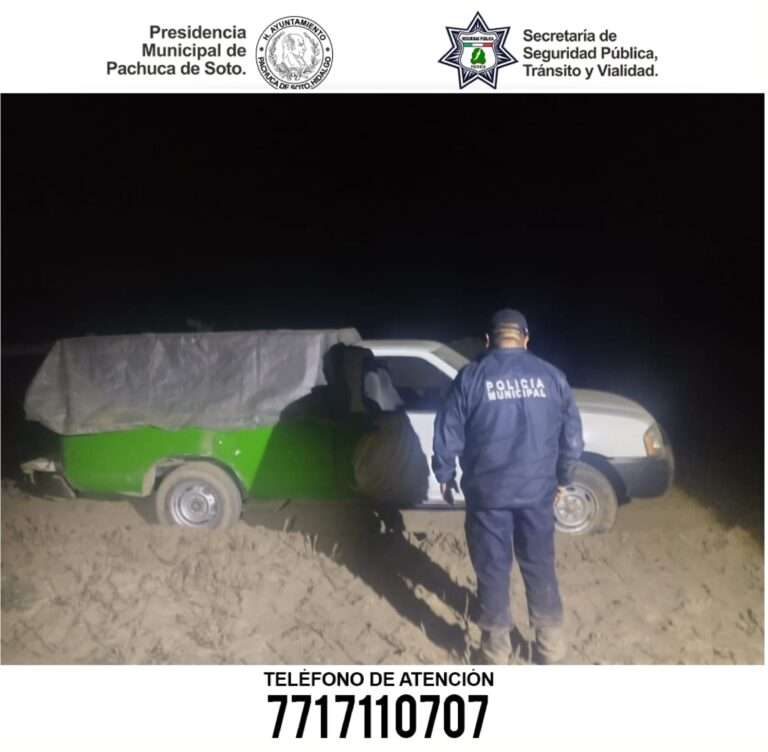 Policía de Pachuca identifica toma clandestina y recupera vehículo robado