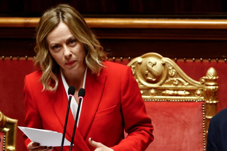 Italia suspendió la exportación de armas a Israel tras el 7 de octubre, revela Meloni