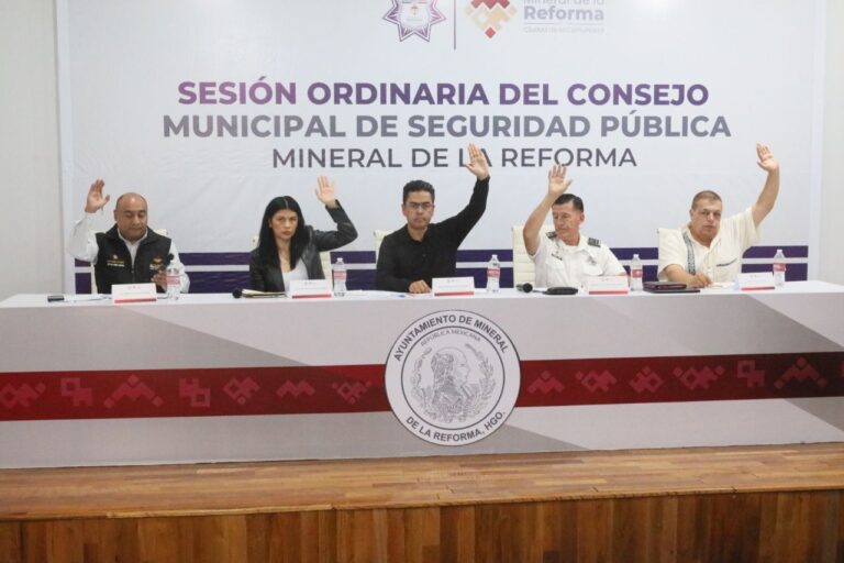 Analizan avances en materia de seguridad en Mineral de la Reforma