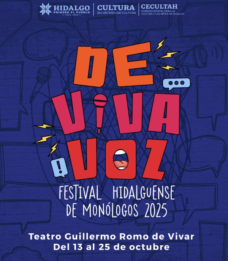 Anuncian “De Viva Voz”, Festival Hidalguense de Monólogos 2025  Anuncian “De Viva Voz”, Festival Hidalguense de Monólogos 2025