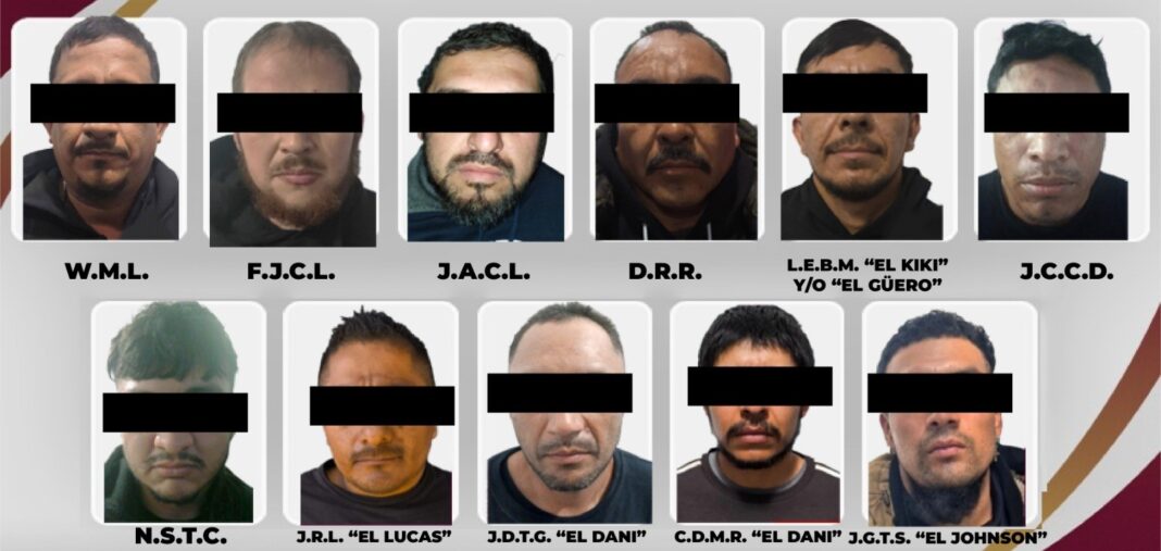 Detienen a 23 presuntos miembros de una banda delictiva