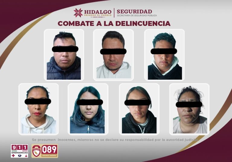 Detienen a siete integrantes del grupo criminal “Los Aldos”