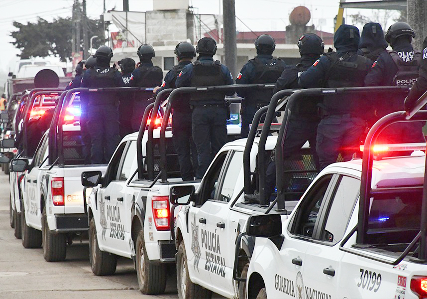 Refuerzan seguridad en la zona de Tula con 600 elementos